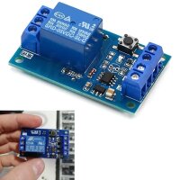 Relaisplatine Relais bistabil 5V 12V 24V DC 1xUM nur 1-Taster Relaismodul Relay