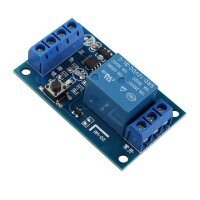 Relaisplatine Relais bistabil 5V 12V 24V DC 1xUM nur 1-Taster Relaismodul Relay