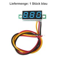 LED Voltmeter mini Einbau 0-100V Spannung Digital LED Anzeige 0.28 Zoll Display