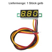 LED Voltmeter mini Einbau 0-100V Spannung Digital LED Anzeige 0.28 Zoll Display