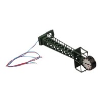 Bahnhofsuhr Uhr Gittermast TT N 6cm 2 Stück mit LED Beleuchtung Bahnsteig S425