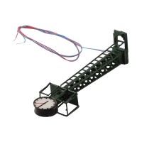 Bahnhofsuhr Uhr Gittermast TT N 6cm 2 Stück mit LED Beleuchtung Bahnsteig S425