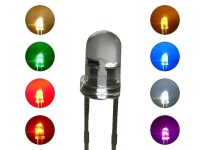 Flacker LED Set 3mm oder 5mm Flackerlicht Kerze Lagerfeuer Feuer LEDs 8 Farben