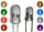 Flacker LED Set 3mm oder 5mm Flackerlicht Kerze Lagerfeuer Feuer LEDs 8 Farben
