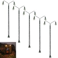 H0 Gittermastleuchten Lampen Gittermast LED Bahnleuchten...