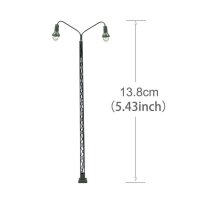 H0 Gittermastleuchten Lampen Gittermast LED Bahnleuchten Laternen 5 Stück A2140