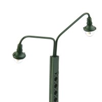 H0 Gittermastleuchten Lampen Gittermast LED Bahnleuchten Laternen 5 Stück A2140