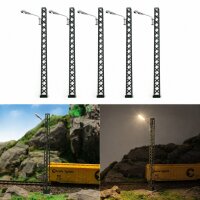 H0 Gittermastleuchten Lampen Gittermast LED Bahnleuchten...