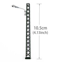 H0 Gittermastleuchten Lampen Gittermast LED Bahnleuchten Laternen 5 Stück A2141