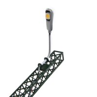 H0 Gittermastleuchten Lampen Gittermast LED Bahnleuchten Laternen 5 Stück A2141