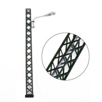 H0 Gittermastleuchten Lampen Gittermast LED Bahnleuchten Laternen 5 Stück A2141
