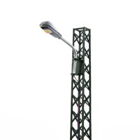 H0 Gittermastleuchten Lampen Gittermast LED Bahnleuchten Laternen 5 Stück A2141