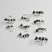 H0 Tiere Kühe 20 Stück schwarz / weiß + braun / weiß Bauernhof Weide Figuren F13