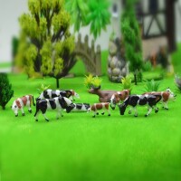 H0 Tiere Kühe 20 Stück schwarz / weiß + braun / weiß Bauernhof Weide Figuren F13
