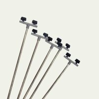 LED Flutlichtstrahler Flutlicht H0 Lampen Leuchten 2 Strahler Mast 5 Stück S175