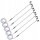LED Flutlichtstrahler Flutlicht H0 Lampen Leuchten 2 Strahler Mast 5 Stück S175