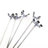 LED Flutlichtstrahler Flutlicht H0 Lampen Leuchten 4 Strahler Mast 5 Stück S219