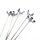 LED Flutlichtstrahler Flutlicht H0 Lampen Leuchten 4 Strahler Mast 5 Stück S219