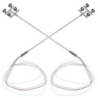 LED Flutlichtstrahler Flutlicht H0 Lampen Leuchten 4 Strahler Mast 5 Stück S235