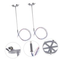 LED Flutlichtstrahler Flutlicht H0 Lampen Leuchten 6 Strahler Mast 5 Stück S249