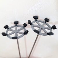 LED Flutlichtstrahler Flutlicht H0 Lampen Leuchten 6 Strahler Mast 5 Stück S249