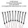 LED Straßenlampen H0 TT Lampen Leuchten Laterne variabel 4,5 - 6cm 10 Stück S549