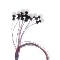 LED Wegleuchten H0 13mm Lampen Kugel Leuchte Mauer Straßenlampen 10 Stück S561