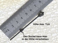 LED Straßenlampen H0 TT Lampen Leuchten Laterne variabel 4,5 - 7cm 10 Stück S825