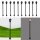 LED Straßenlampen H0 TT Lampen Leuchten Laterne variabel 4,5 - 7cm 10 Stück S825