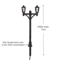 LED Straßenlampen H0 TT Lampen Leuchten Laternen variabel 5 - 7cm 10 Stück S054