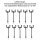 LED Straßenlampen H0 TT Lampen Leuchten Laternen variabel 5 - 7cm 10 Stück S054