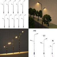 LED Straßenlampen H0 11cm TT 8cm N 5,5cm Laternen...