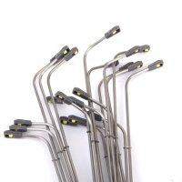 LED Straßenlampen H0 11cm TT 8cm N 5,5cm Laternen Leuchten Modellbahn 10 Stück