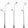 LED Straßenlampen H0 11cm TT 8cm N 5,5cm Laternen Leuchten Modellbahn 10 Stück