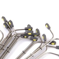 LED Straßenlampen H0 11cm TT 8cm N 5,5cm Laternen Leuchten Modellbahn 10 Stück