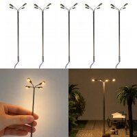 LED Straßenlampen H0 11cm 4-flammig Lampen Leuchten...