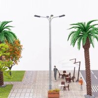 LED Straßenlampen H0 11cm 4-flammig Lampen Leuchten Laternen 5 Stück A2058