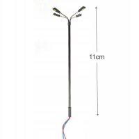 LED Straßenlampen H0 11cm 4-flammig Lampen Leuchten Laternen 5 Stück A2058