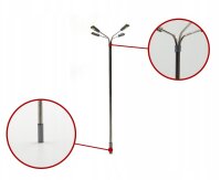 LED Straßenlampen H0 11cm 4-flammig Lampen Leuchten Laternen 5 Stück A2058
