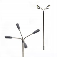 LED Straßenlampen H0 11cm 4-flammig Lampen Leuchten Laternen 5 Stück A2058