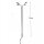 LED Straßenlampen H0 11cm 4-flammig Lampen Leuchten Laternen 5 Stück A2058