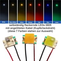 Flacker LED 0805 SMD flackernd Flackerlicht Kerze Lagerfeuer Feuer LEDs 10 Stück