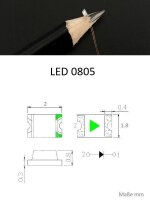 Flacker LED 0805 SMD flackernd Flackerlicht Kerze Lagerfeuer Feuer LEDs 10 Stück