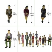 Figuren stehend sitzend 1:32 Reisende Spur 1 und Carrera 132 Set 20 Stück F13