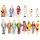 Figuren stehend sitzend 1:32 Reisende Spur 1 und Carrera 132 Set 20 Stück F13