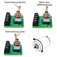 Polwendeschalter Umschalter Motoren Eingang AC und DC für Richtungswechsel H016
