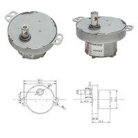Getriebemotor 12V DC Langsamläufer Motor Modellbau Karussell Drehscheibe 1-80RPM