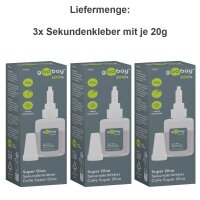 Sekundenkleber Kleber je 20g 3 Stück Flaschen 60g Super Glue stark schnell A2090