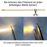 Mini LED Lichterkette Ø 2mm Filament 360° Licht sehr soft flexibel Modellbau RC