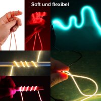 Mini LED Lichterkette Ø 2mm Filament 360° Licht sehr soft flexibel Modellbau RC